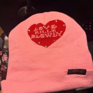 Pink Ed Hardy Beanie